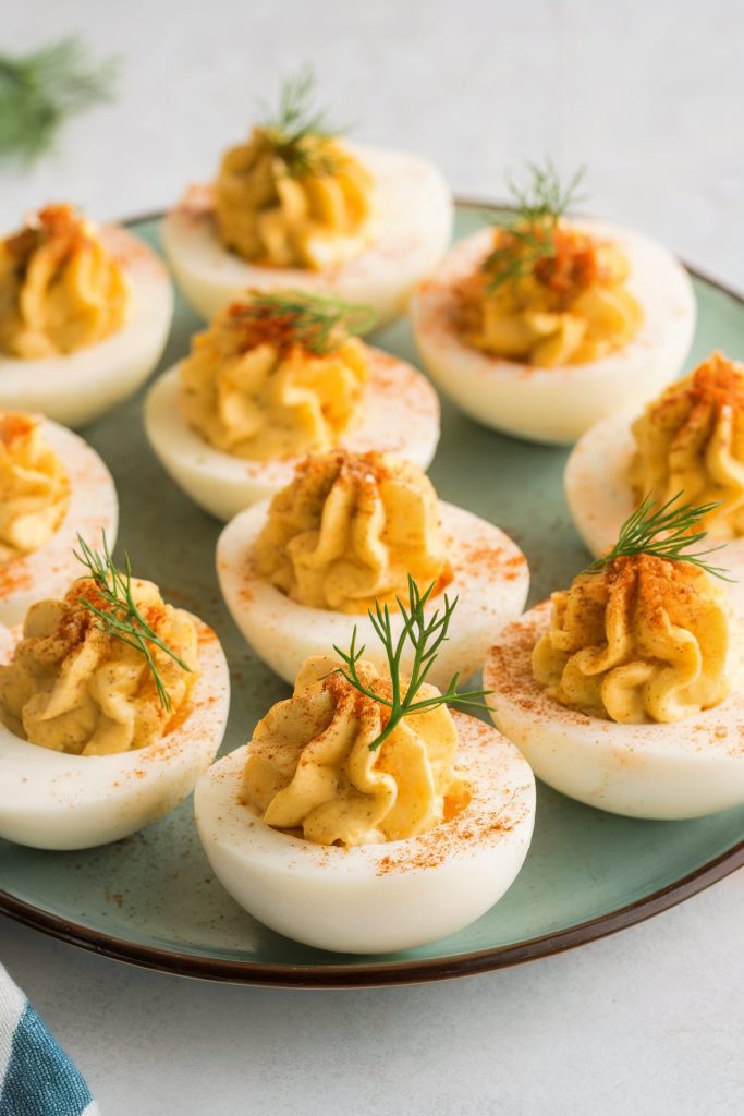 Relish Deviled Eggs with Dill