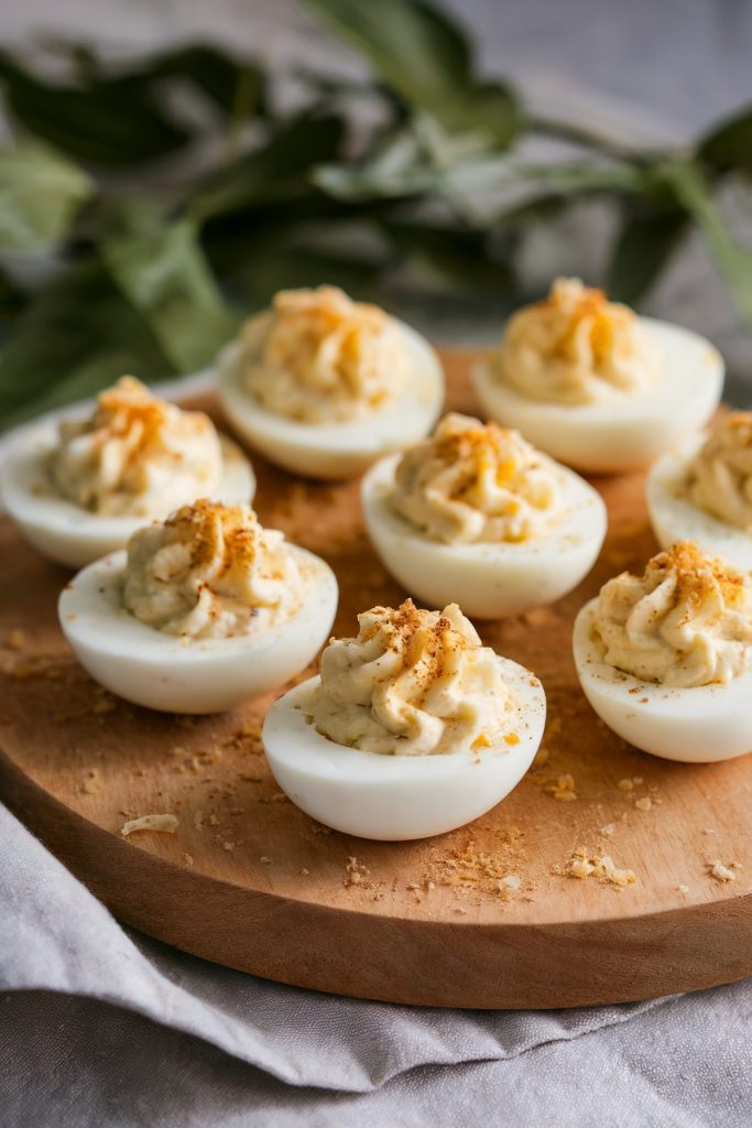 Garlic Parmesan Deviled Eggs