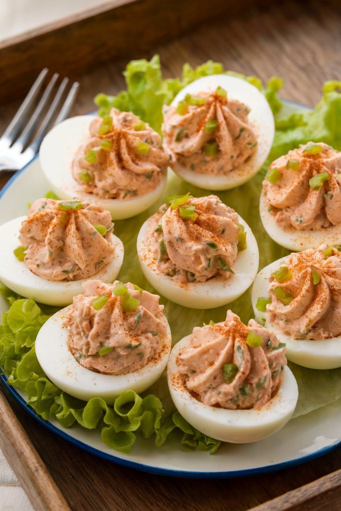 Tuna Salad Deviled Eggs