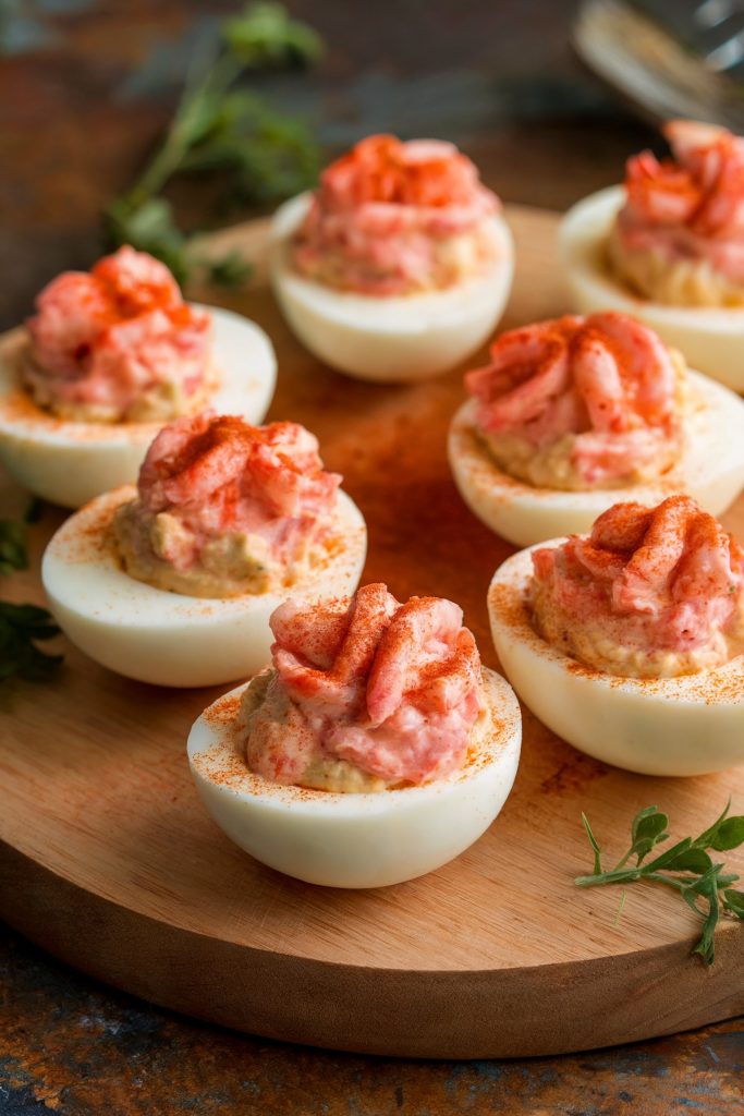 Lobster Deviled Eggs
