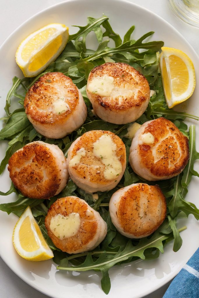 Pan-Seared Scallops with Garlic Butter