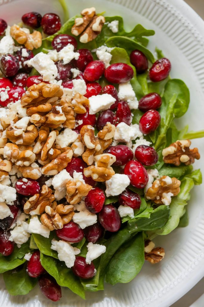 Cranberry-Walnut Salad with Feta
