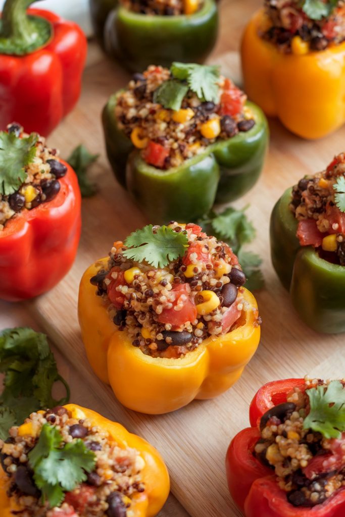 Stuffed Bell Peppers with Quinoa