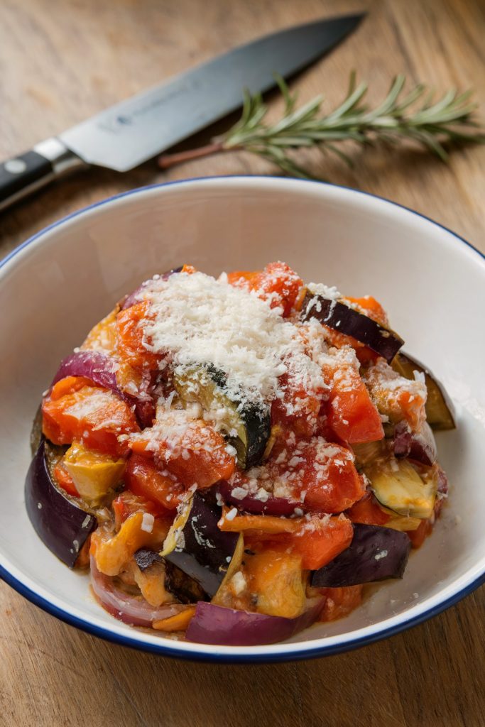 Ratatouille with Parmesan