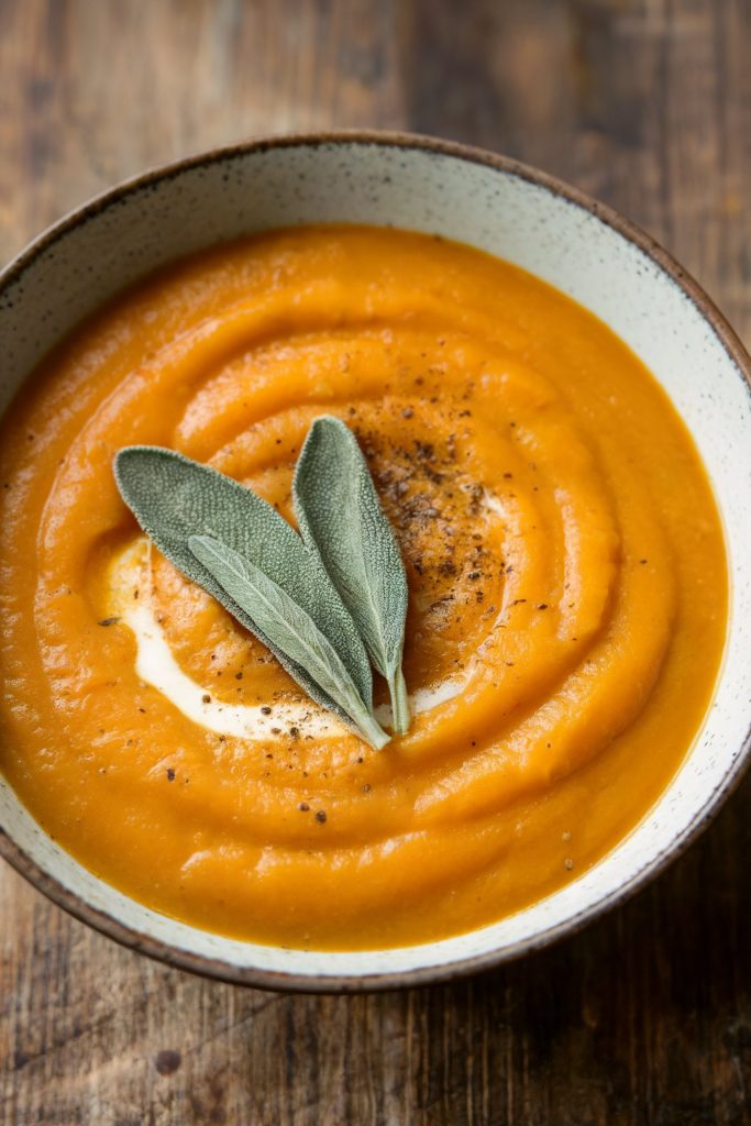 Butternut Squash Soup with Sage