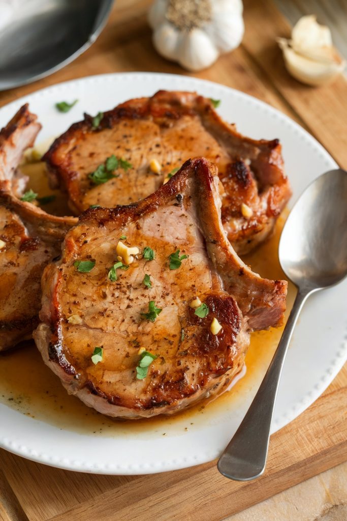 Honey Garlic Glazed Pork Chops