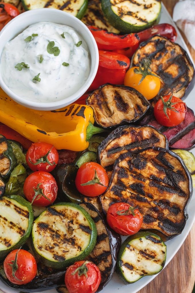 Mediterranean Grilled Veggie Platter