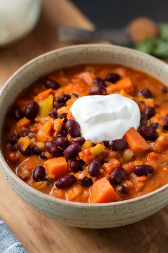Sweet Potato and Black Bean Chili