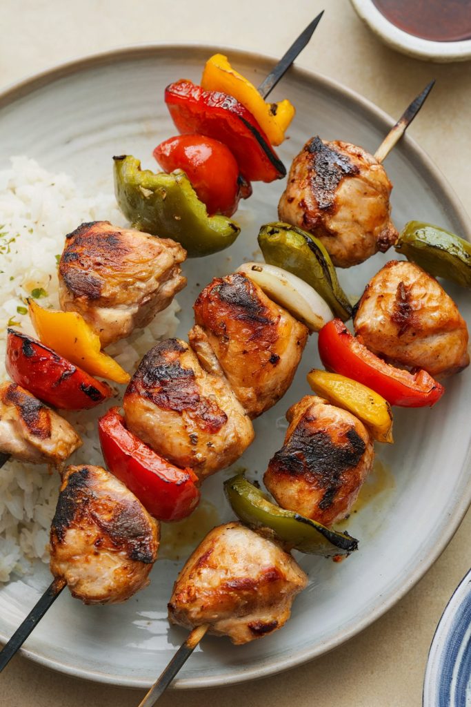 Chicken and Vegetable Skewers