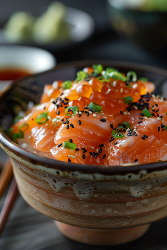 Salmon Donburi (Salmon Rice Bowl)