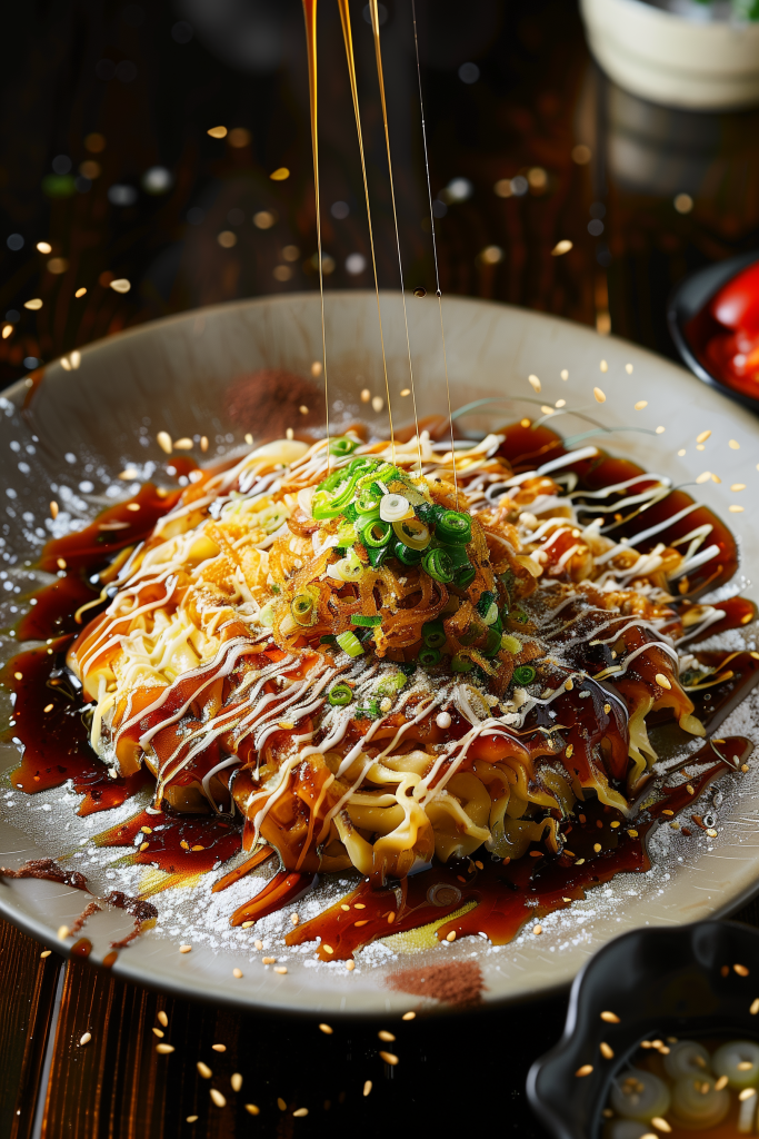 Okonomiyaki (Japanese Savory Pancake)