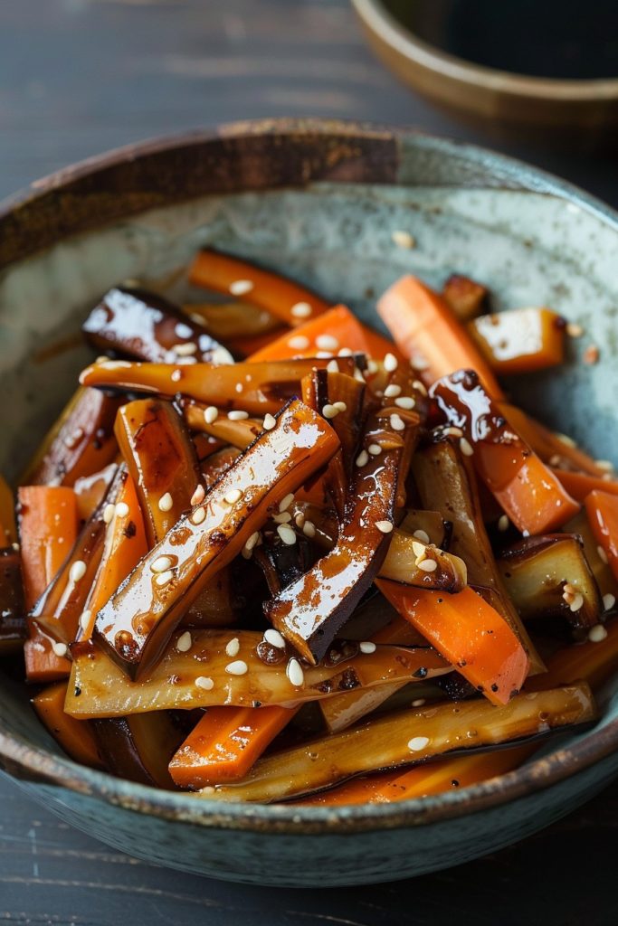 Kinpira Gobo (Braised Burdock Root)