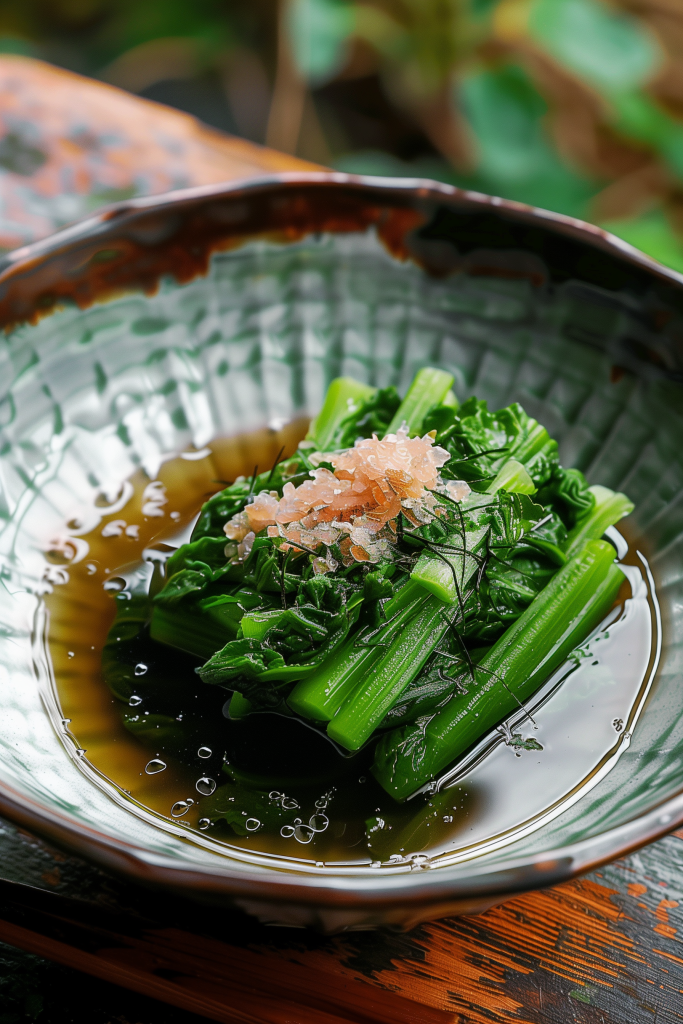 Ohitashi (Boiled Spinach With Dashi)