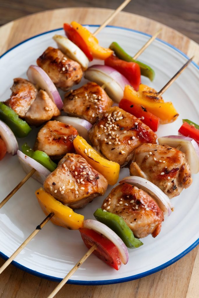 Chicken and Vegetable Skewers