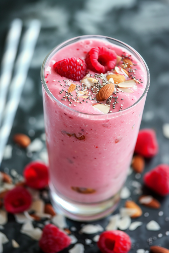 Raspberry Almond Smoothie
