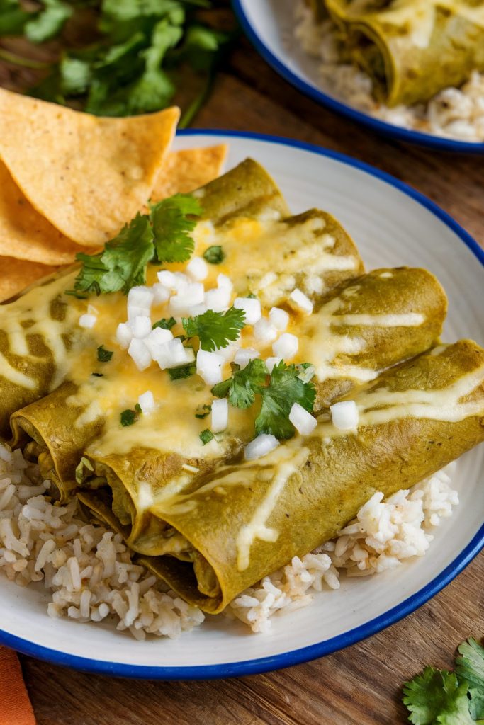 Enchiladas Verdes (Green Enchiladas)