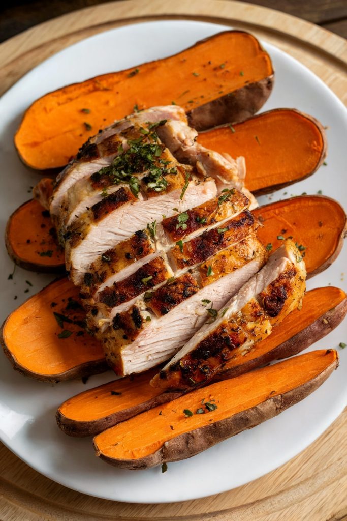 Grilled Chicken and Sweet Potato