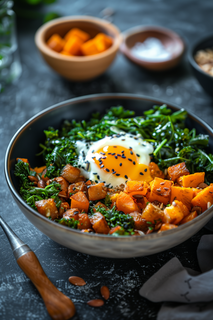Sweet Potato Hash Protein Bowl