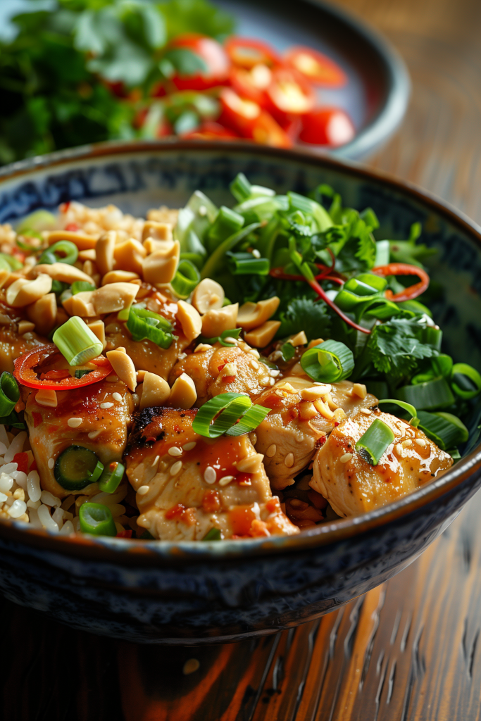 Thai Peanut Chicken Bowl
