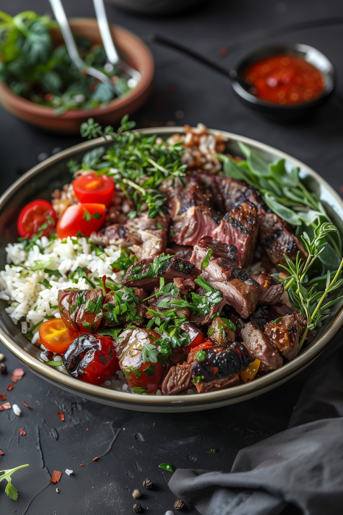 Mediterranean Lamb Bowl