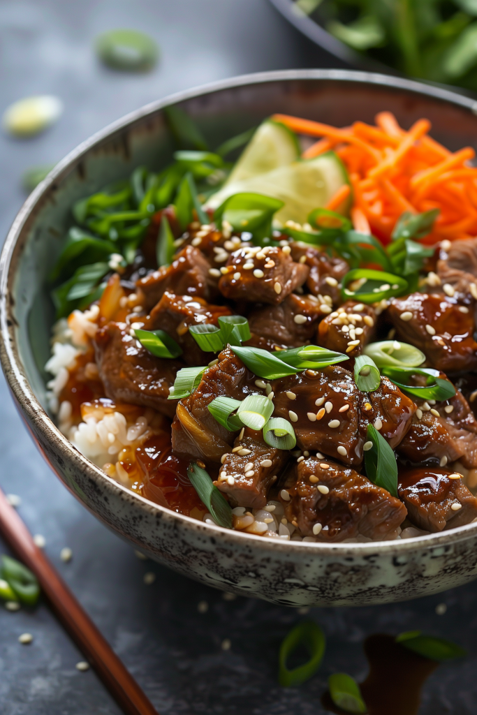 Sesame Ginger Beef Bowl