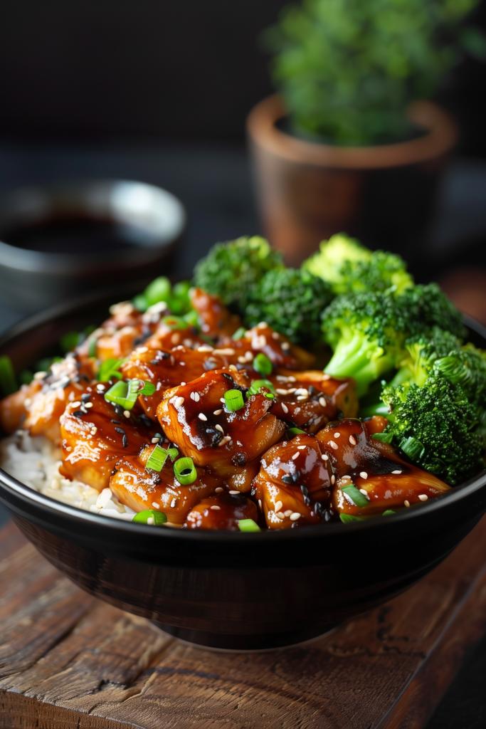 Teriyaki Chicken and Broccoli Bowl