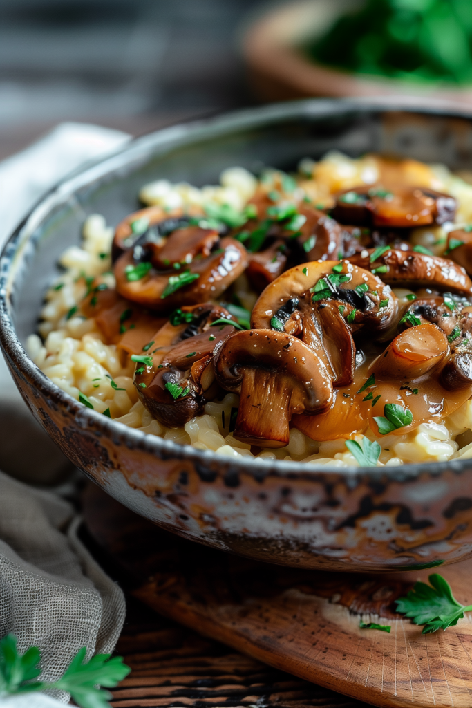 Mushroom Risotto Bowl