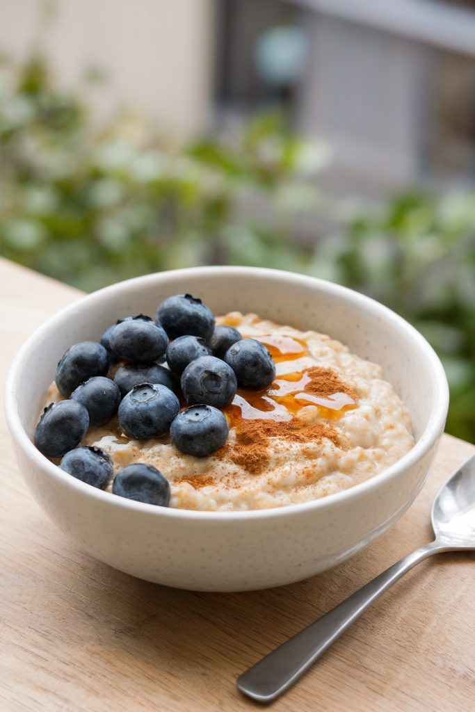 Blueberry Oatmeal with Almond Milk