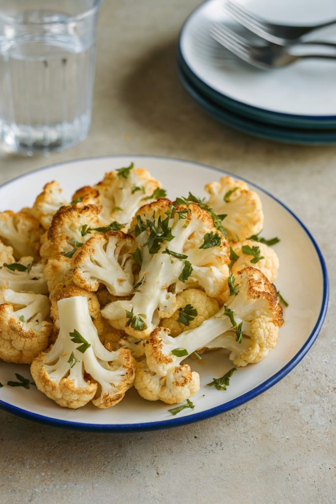 Roasted Cauliflower with Garlic