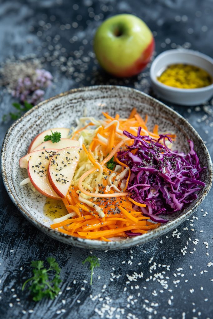 Cabbage Slaw with Apple Cider Vinegar Dressing