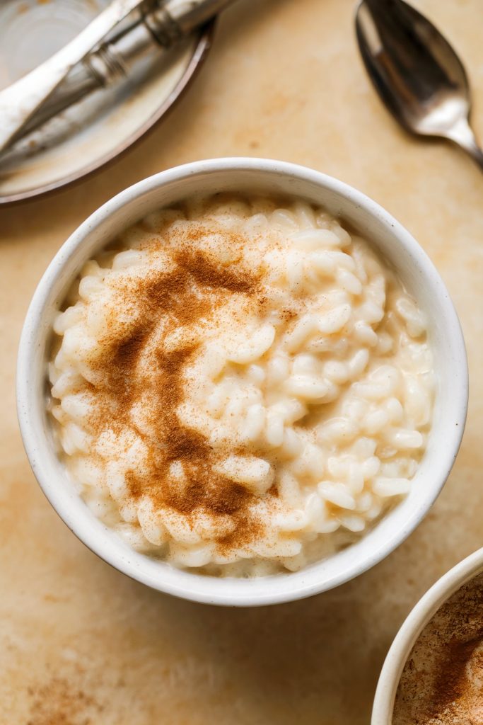 Vanilla Rice Pudding with Cinnamon
