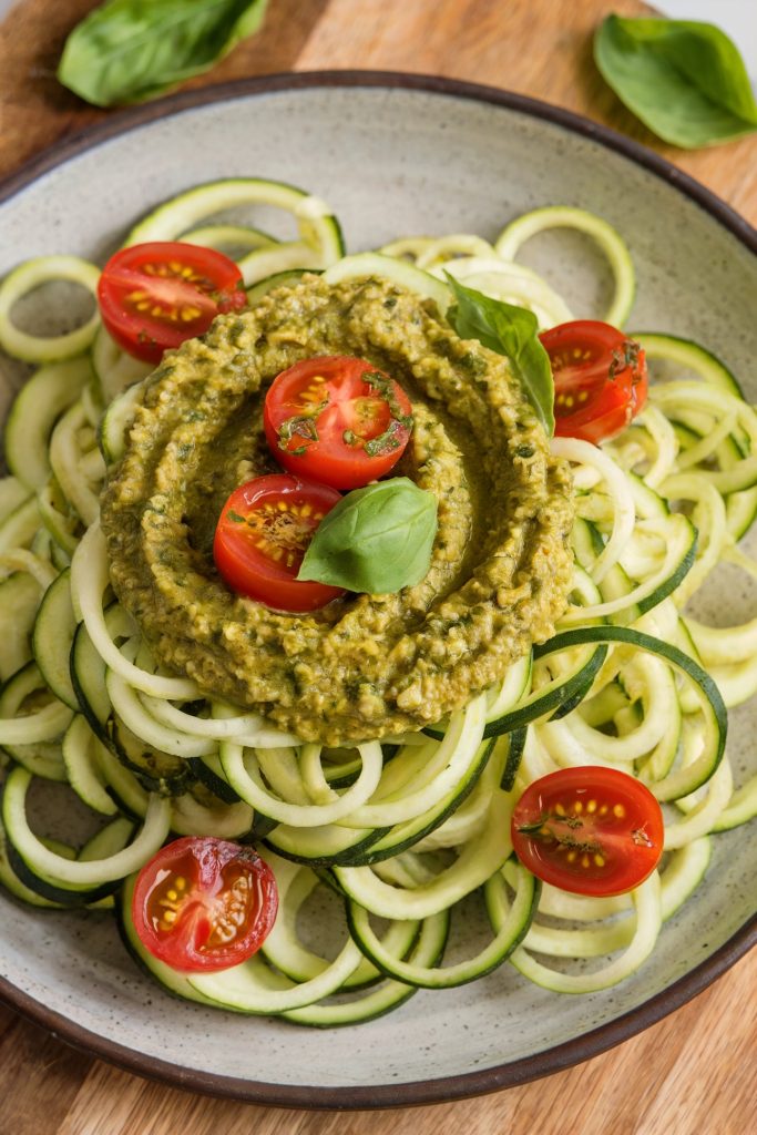 Zucchini Noodles with Pesto