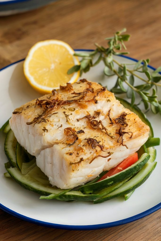 Lemon Garlic Herb Cod