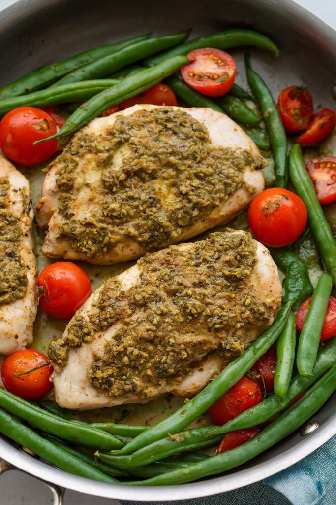 Pesto Chicken and Veggies