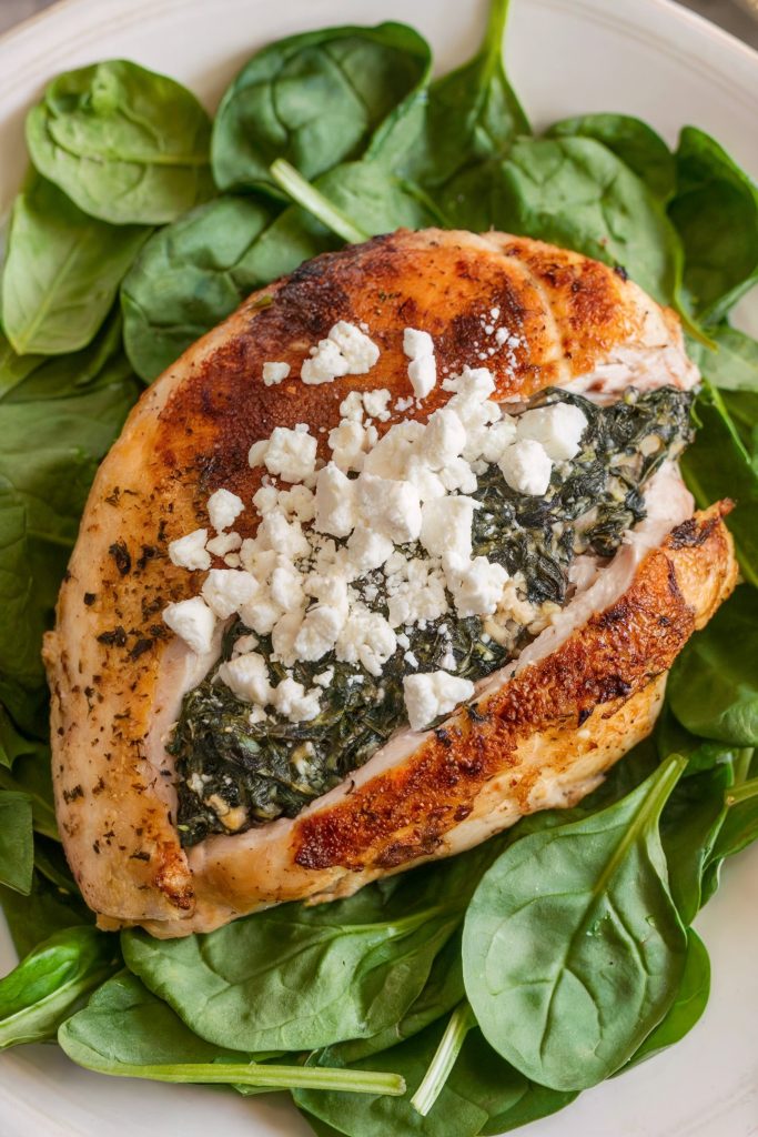 Spinach and Feta Stuffed Chicken