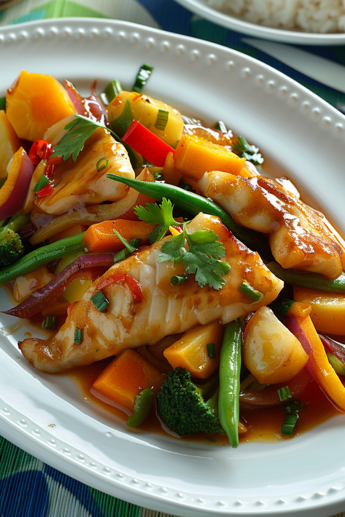 Fish and Vegetable Stir-Fry