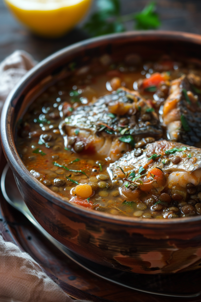 Lentil and Fish Stew