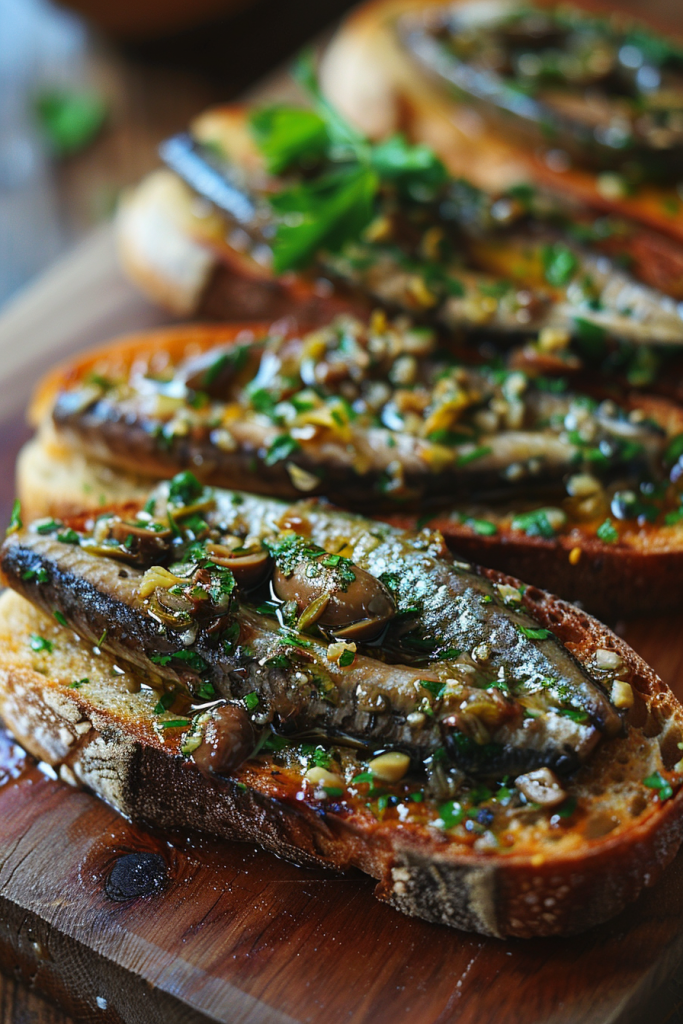 Sardine and Olive Tapenade Toast