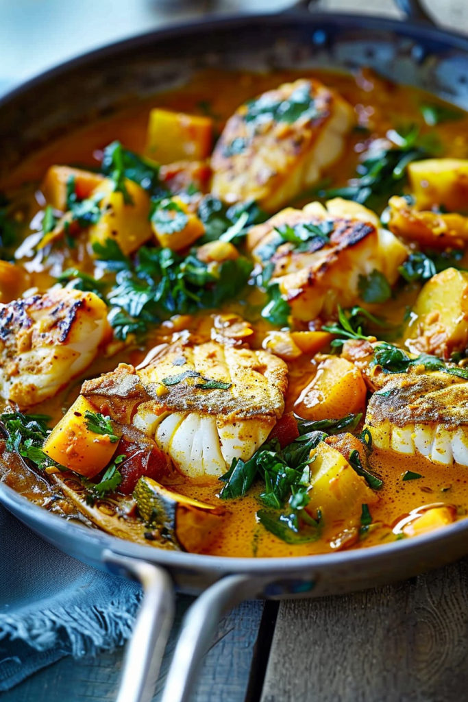 Vegetable and Cod Curry