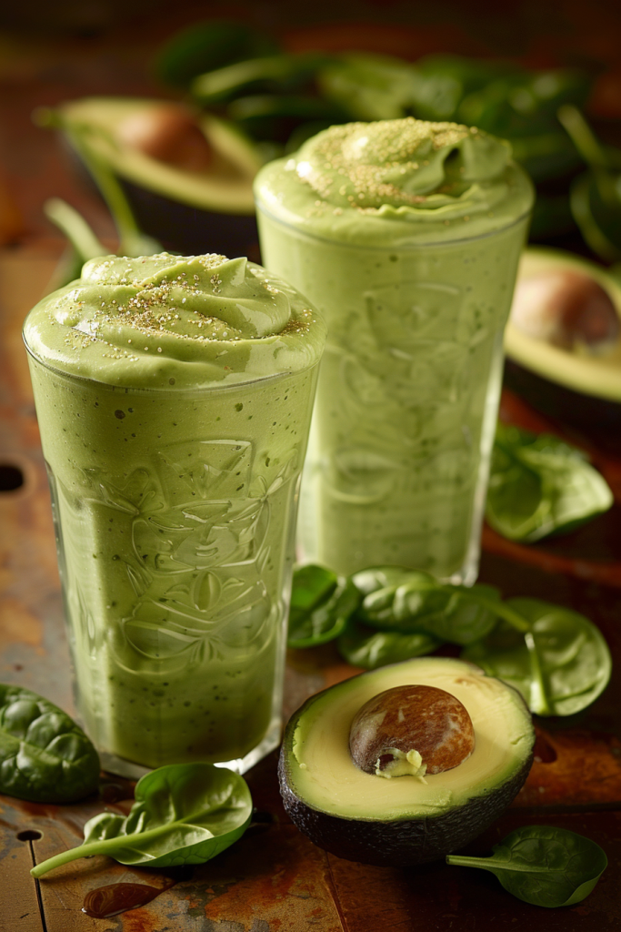 Spinach Avocado Green Smoothie