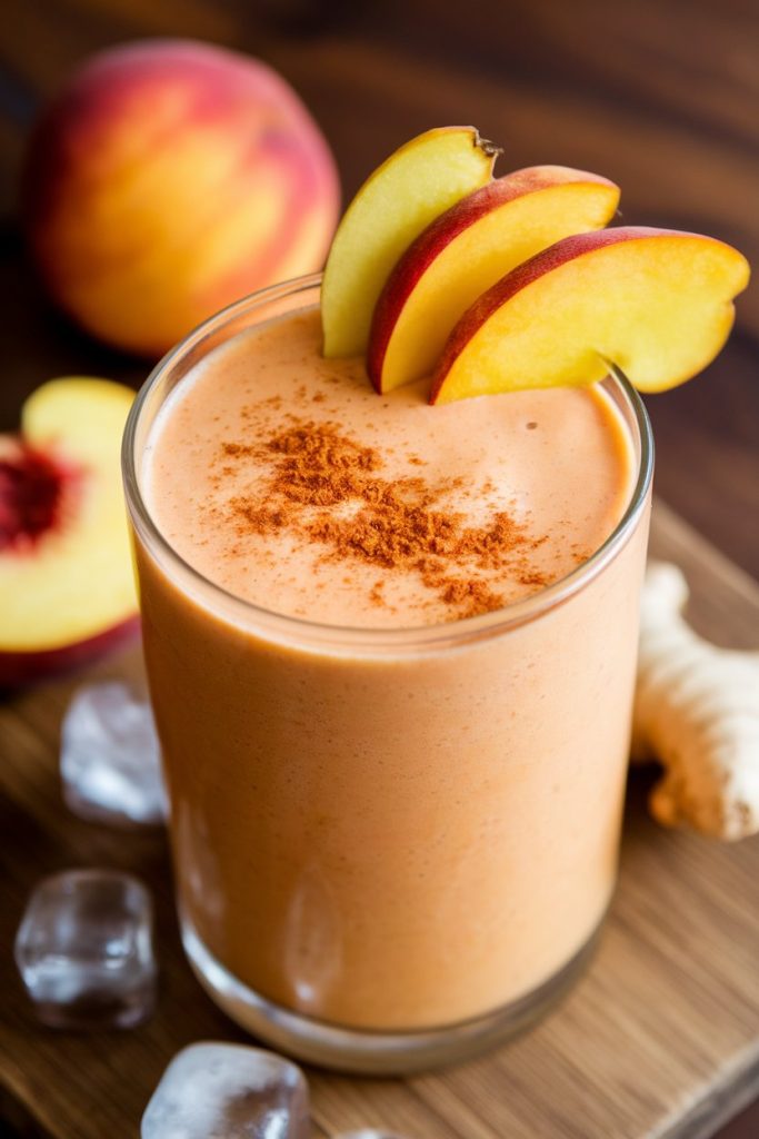 Peach Ginger Delight Smoothie