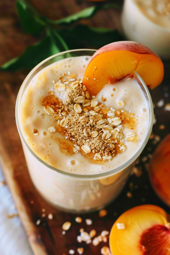 Peaches and Cream Oat Smoothie
