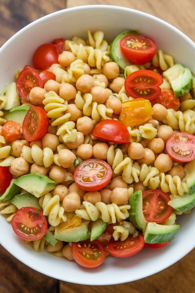 Chickpea Pasta Salad Delight