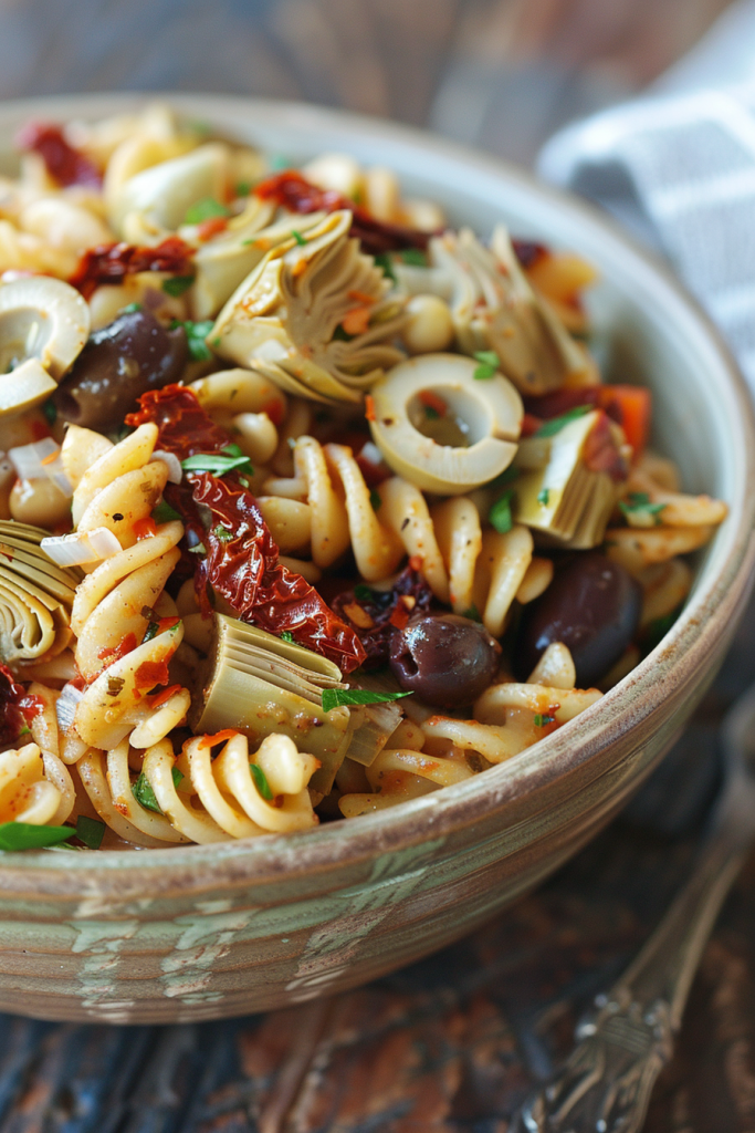 Mediterranean Veggie Mix Pasta Salad