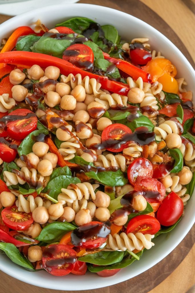 Balsamic Veggie Pasta Salad