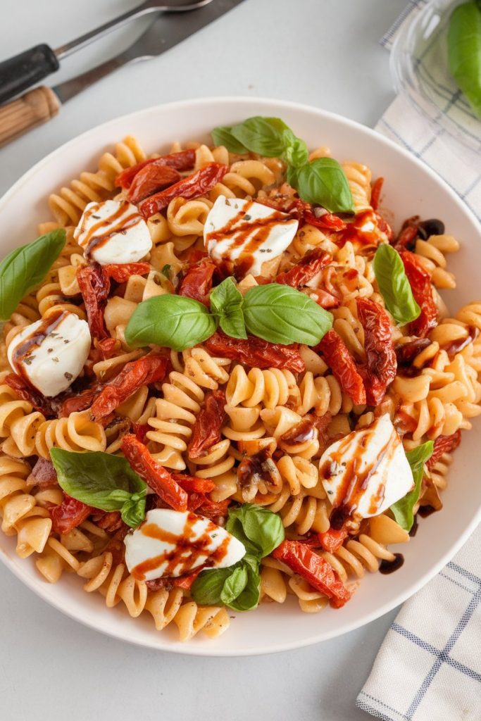 Sun-Dried Tomato and Basil Pasta Salad