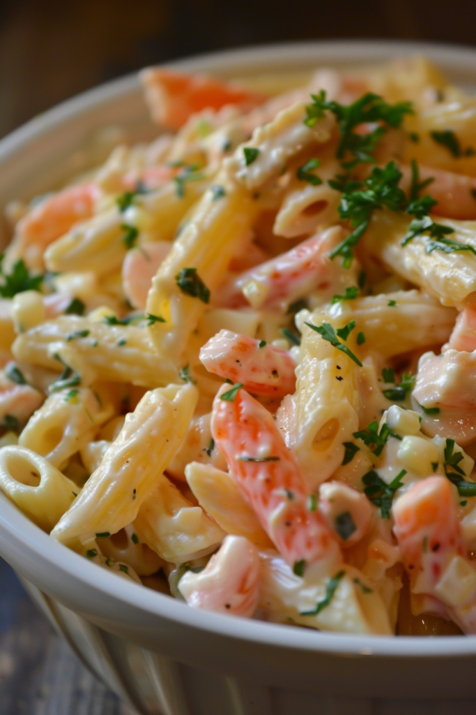 Creamy Italian Vinaigrette Pasta Salad