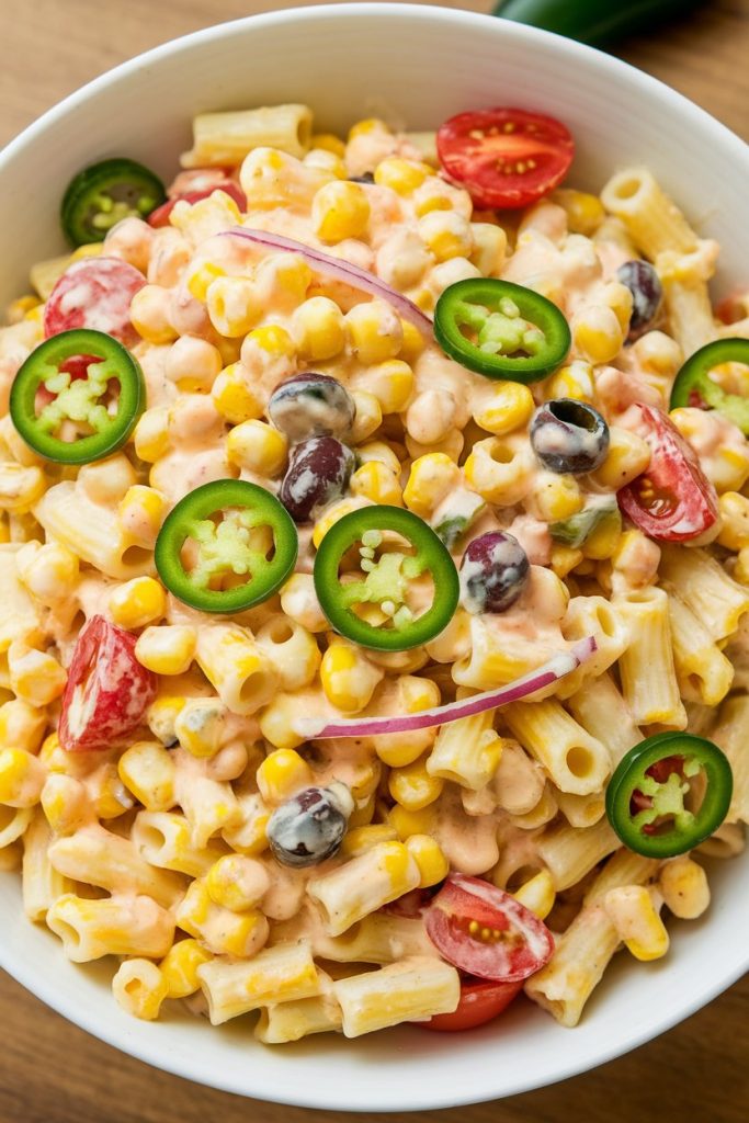 Fiesta Corn and Jalapeño Pasta Salad