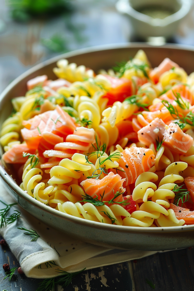 Smoked Salmon and Dill Pasta Salad