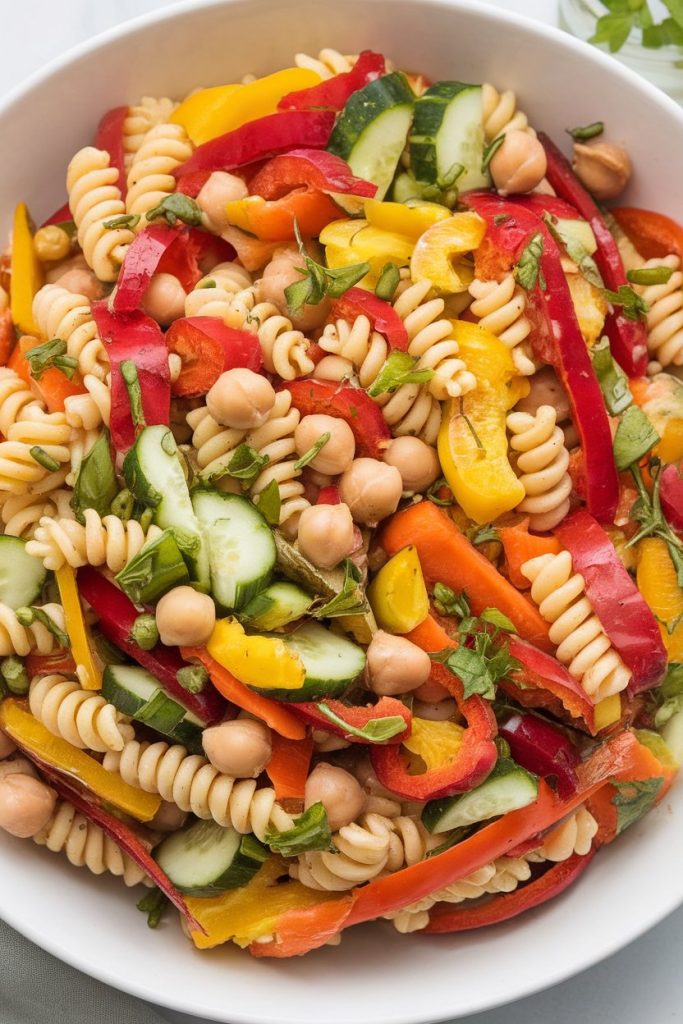 Crunchy Veggie Medley Pasta Salad